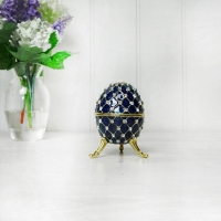 Blue Egg Trinket Box