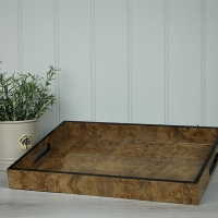 Burr Walnut Look Tray