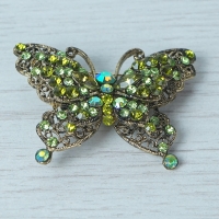 Green Butterfly Brooch