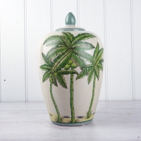 Palm Tree Ginger Jar