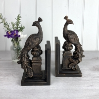 Peacock Bookends