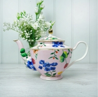 Pink Floral Teapot - Large