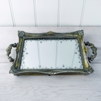 Small Gilt Mirrored Tray